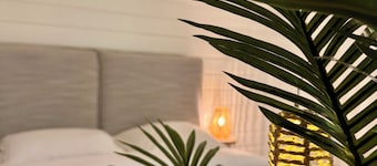 T2 cosy avec mezzanine, piscine & plage à pied