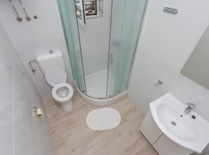 Shower, hair dryer, towels - Cozy Seaview Retreat A & M Apartments - Classic One Bedroom Apartment with Balcony ( Ap2) (Pirovac)