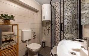 Shower, hair dryer