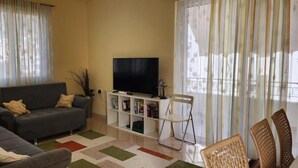 Apartment, 1 Bedroom, Smoking, Balcony | Living room - Albania Sarand Koder Apartment (Sarandë)