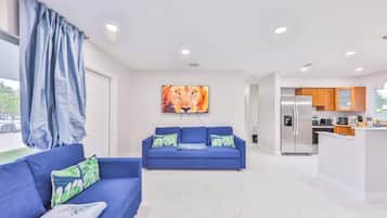 Smart-TV, peis og kontorer