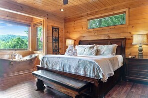 3 bedrooms, iron/ironing board, free WiFi, bed sheets - Sleeps 13! Smoky Cabin w/ Hot Tub & Theater (Gatlinburg)