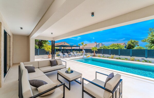 A heated pool