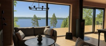 Holiday home with sauna and lake view in scenic Lönashult | SE06090