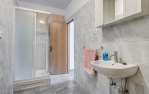 Shower, hair dryer