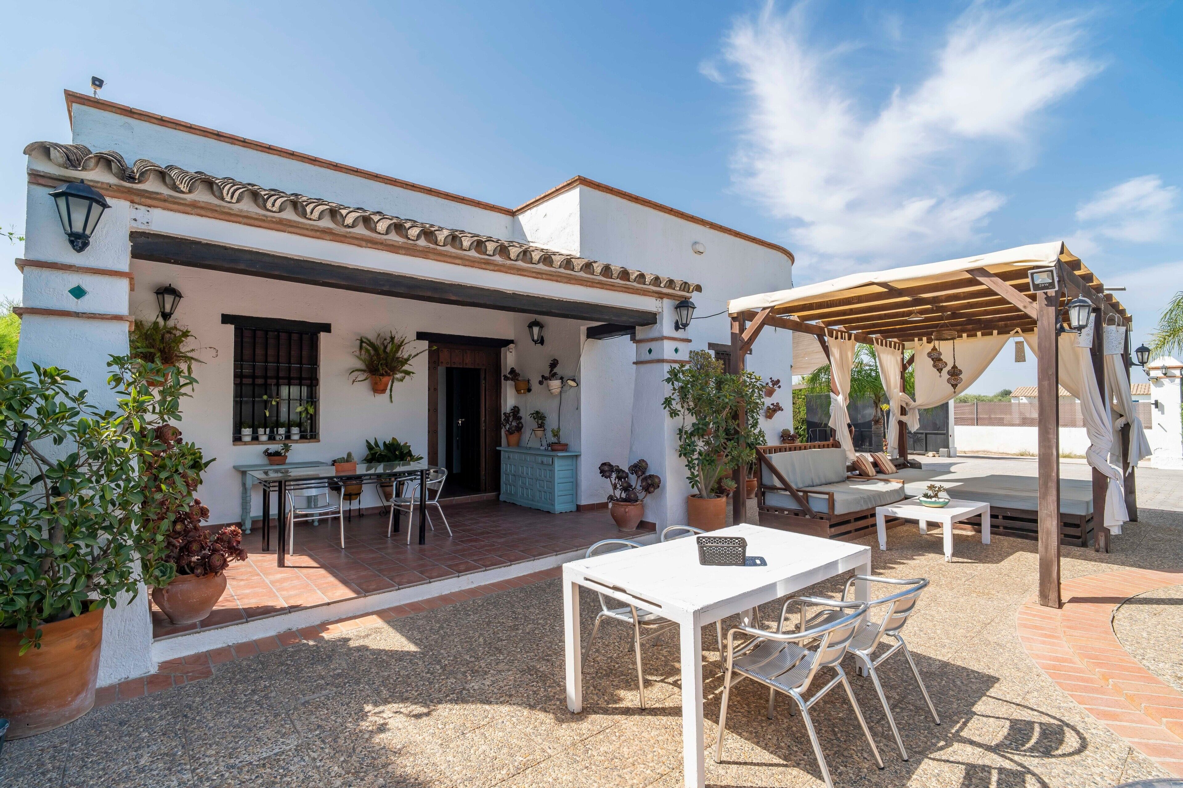 屋外ダイニングエリア