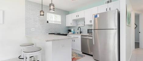 Microwave, oven, stovetop, dishwasher