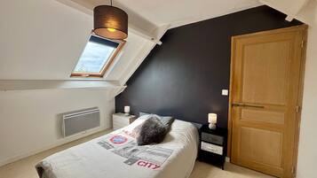 3 chambres, fer et planche Ă repasser, Wi-Fi gratuit, draps fournis