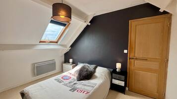 3 chambres, fer et planche Ă repasser, Wi-Fi gratuit, draps fournis