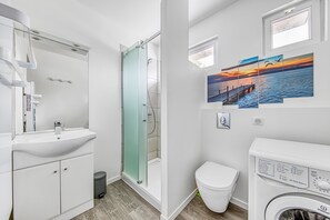 Shower - Studio Abygaelle with Terrace – Comfort and Tranquility in Lège-Cap-Ferret (Lège-Cap-Ferret)