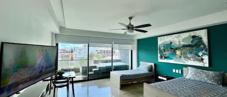 1 bedroom, desk, iron/ironing board, WiFi