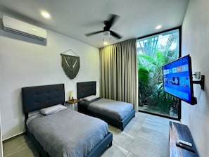 2 habitaciones, escritorio y wifi