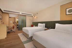 Chambre, 2 lits une place