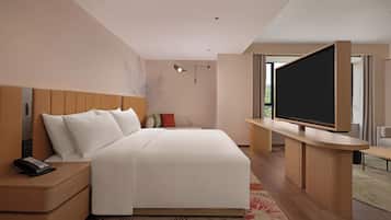 デラックス ルーム キングベッド 1 台ソファーベッド付き | WiFi (無料)
