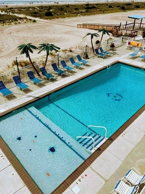A heated pool