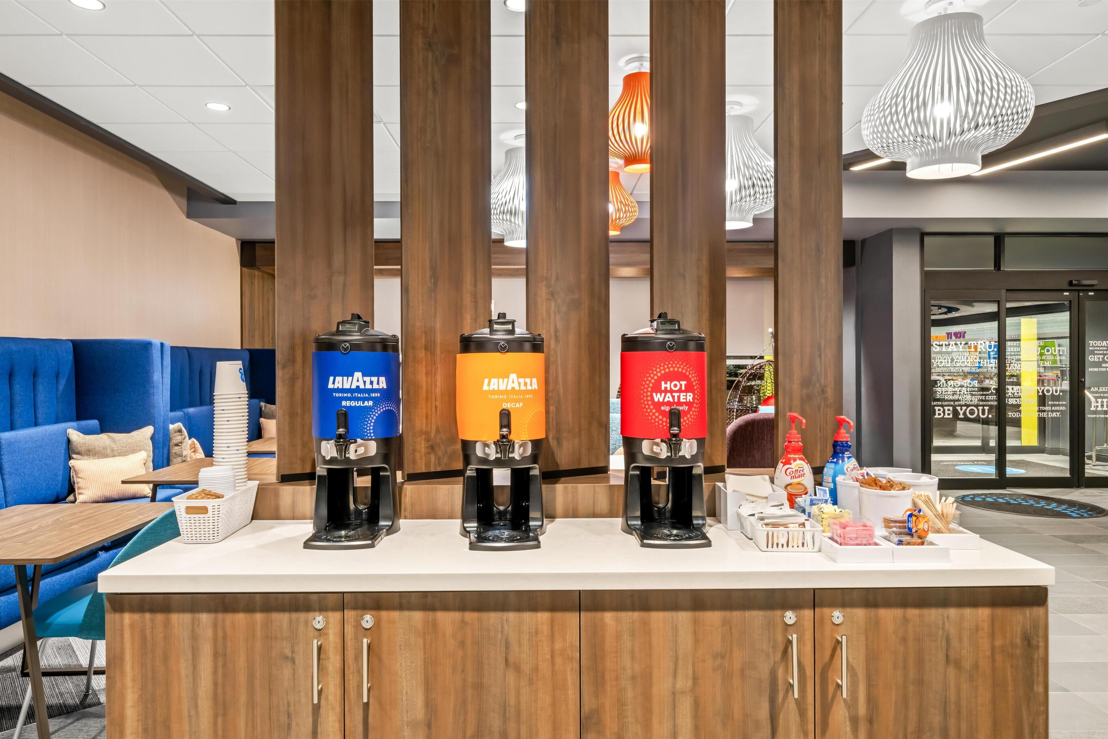 Free daily buffet breakfast