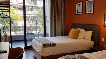Comfort Double Room, Balcony, City View | In-room safe, desk, iron/ironing board, free WiFi