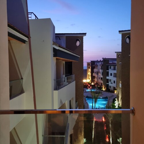 Luminous cocoon by the beach