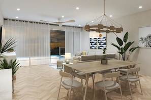 Sapphire Sands One Bedroom Suite Beach Front King | In-room dining