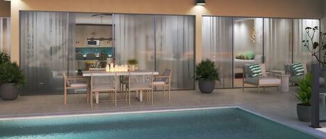 Sapphire Sands One Bedroom Suite Beach Front King with Pool | Private pool