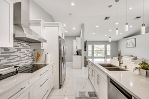 Microwave, oven, stovetop, dishwasher