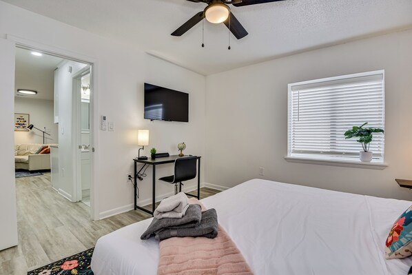 1 bedroom, WiFi, bed sheets, wheelchair access