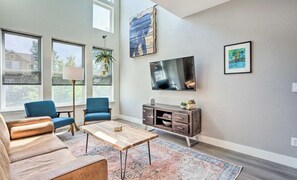 House, Multiple Beds, Hot Tub, Mountain View (226 Cajetan Street) | Living area | 50-inch flat-screen TV with digital channels