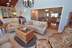 Living area - Sea Forever - 2nd Row and Creekfront in Garden City Beach! (Garden City Beach)
