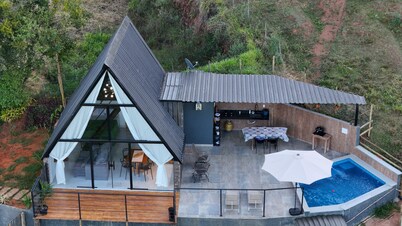 HORIZONTE CHALET - Cozy A-frame chalet in Rio Piracicaba (MG)