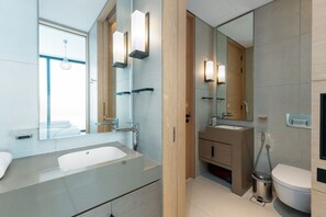 Hair dryer, towels