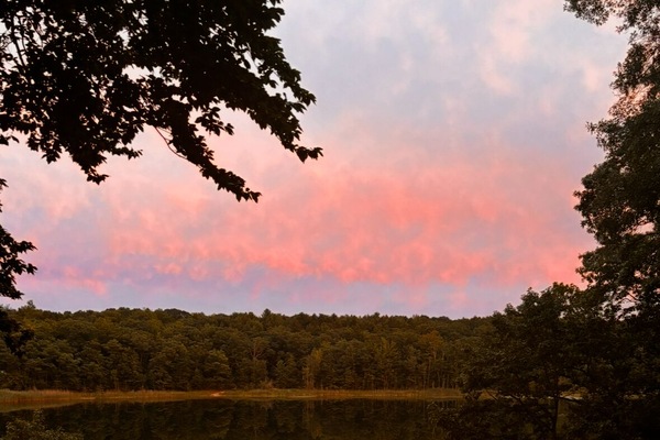 Morris Lake sunset, from main deck