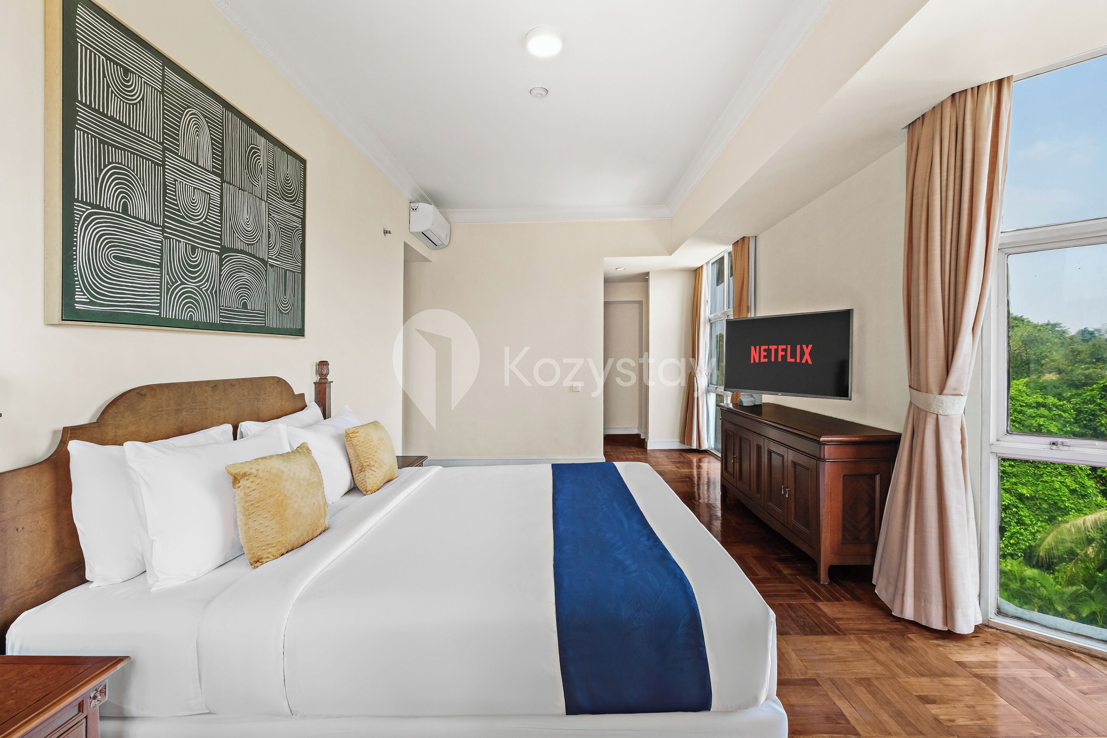 Premium-lejlighed - 3 soveværelser - byudsigt | Strygejern/strygebræt, gratis Wi-Fi, sengetøj