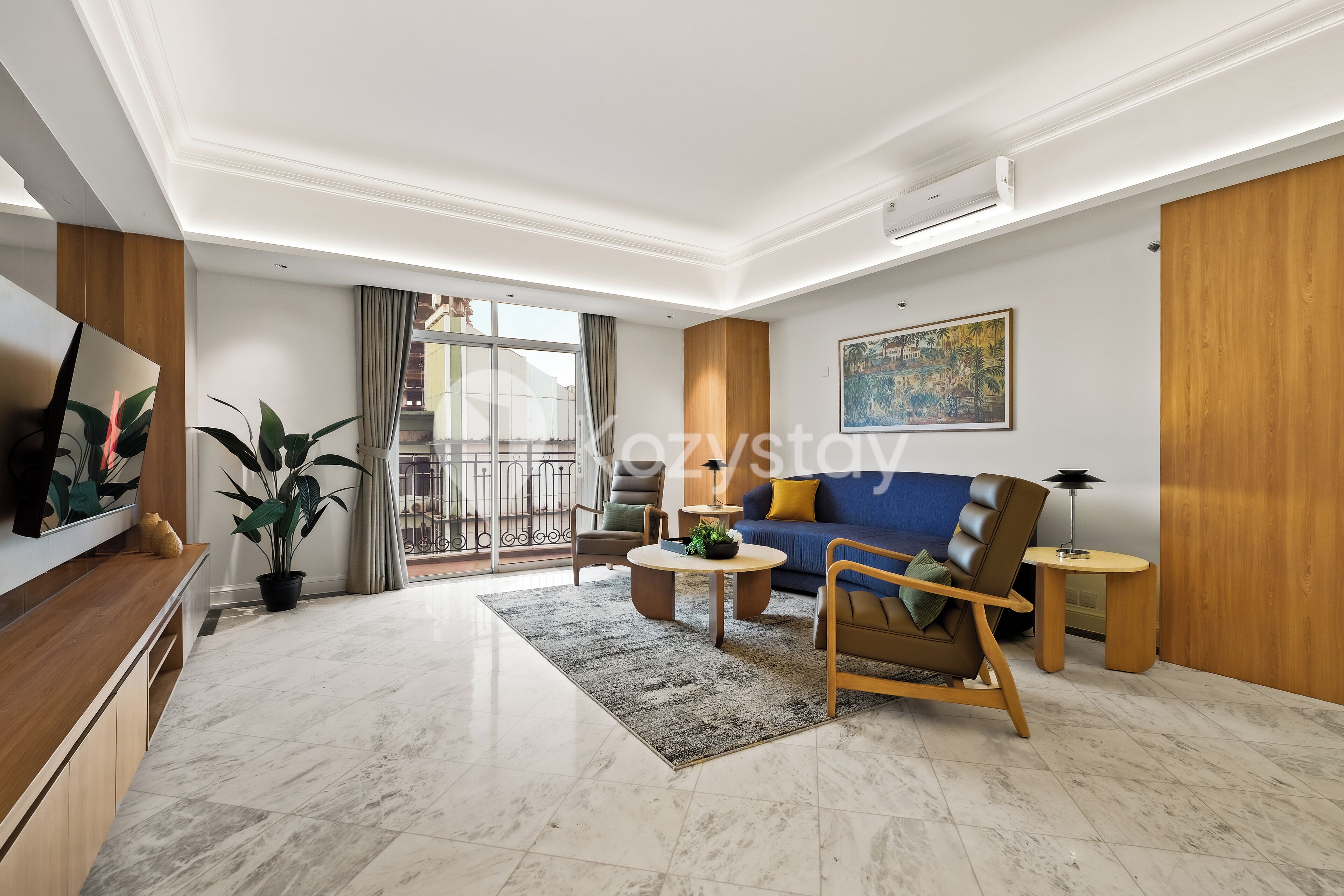 Apartamento família, 2 quartos, vista para a cidade | Área de estar