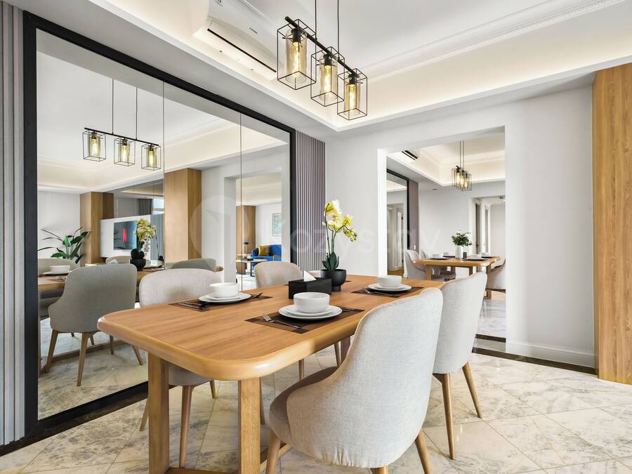Apartamento grand, 4 quartos, vista para a cidade | Sala de jantar