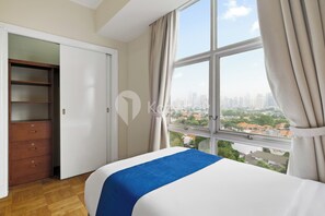 Classic-huoneisto, 2 makuuhuonetta, kaupunkinäköala | Silitysrauta/-lauta, ilmainen Wi-Fi