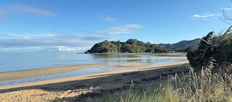 Beachside Bach Just across the road to Ligar Bay!