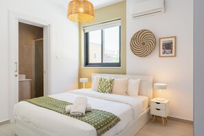 Apartment, 2 Bedrooms, Kitchen, City View | Blackout drapes, iron/ironing board, free WiFi - Solenne Stylish 2-BR Apt in Larnaca (Larnaca)