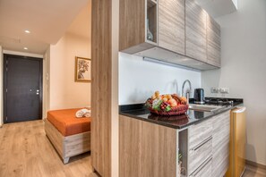 Private kitchenette - RedRock Faqra - Mountain Getaway Residences W Pool & Balconies (Bqaatouta)