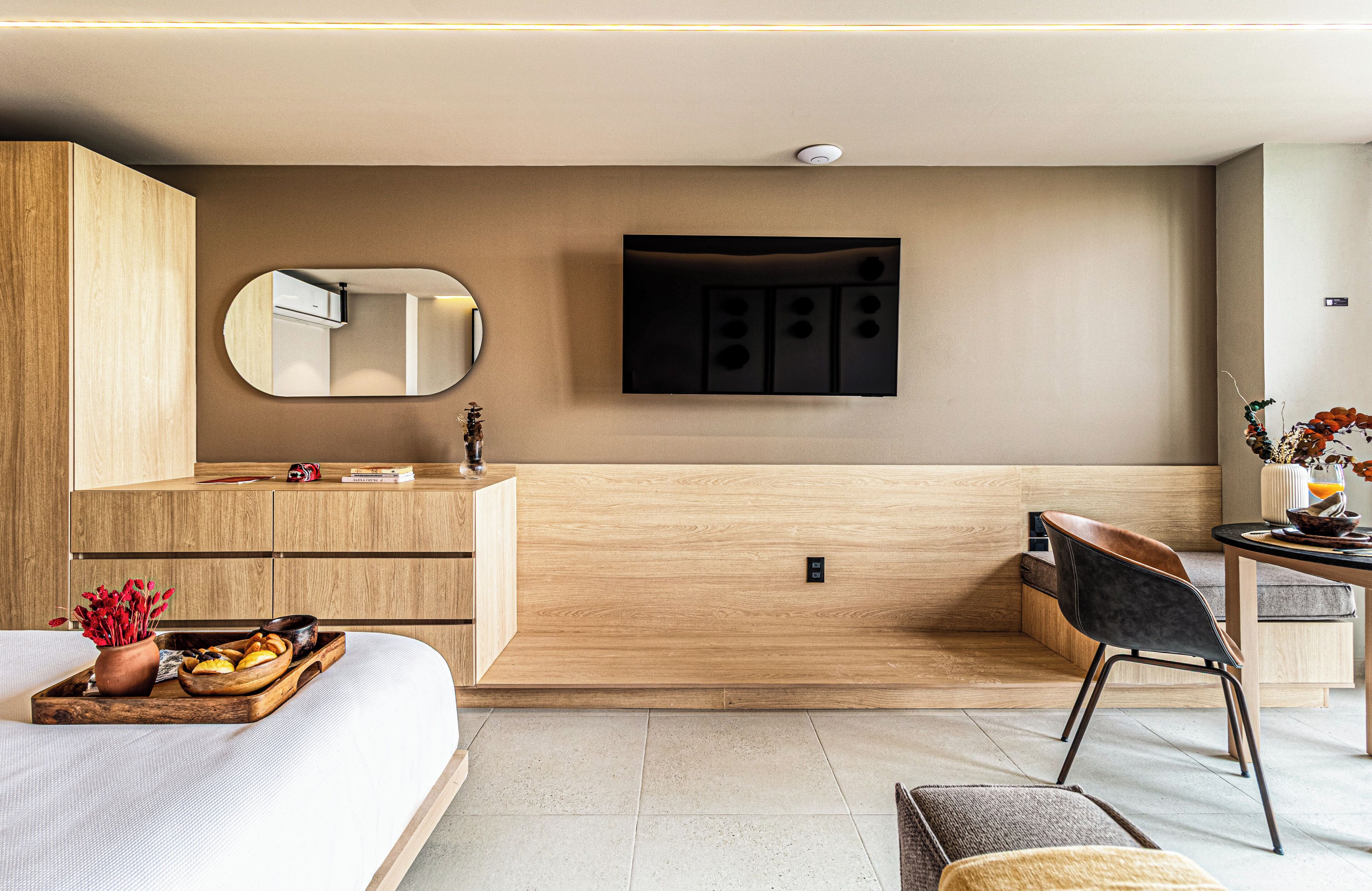 Superior Apartment | Living area | 55-inch Smart TV with digital channels