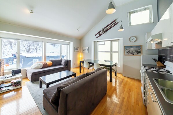 Apartment, Mountain View | Living area - First Tracks (Kutchan)