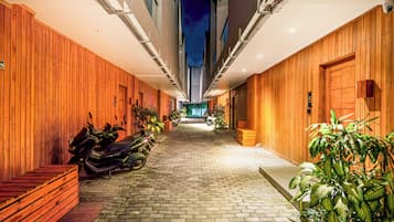 Front of property - evening/night
