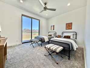 3 bedrooms, iron/ironing board, travel cot, WiFi