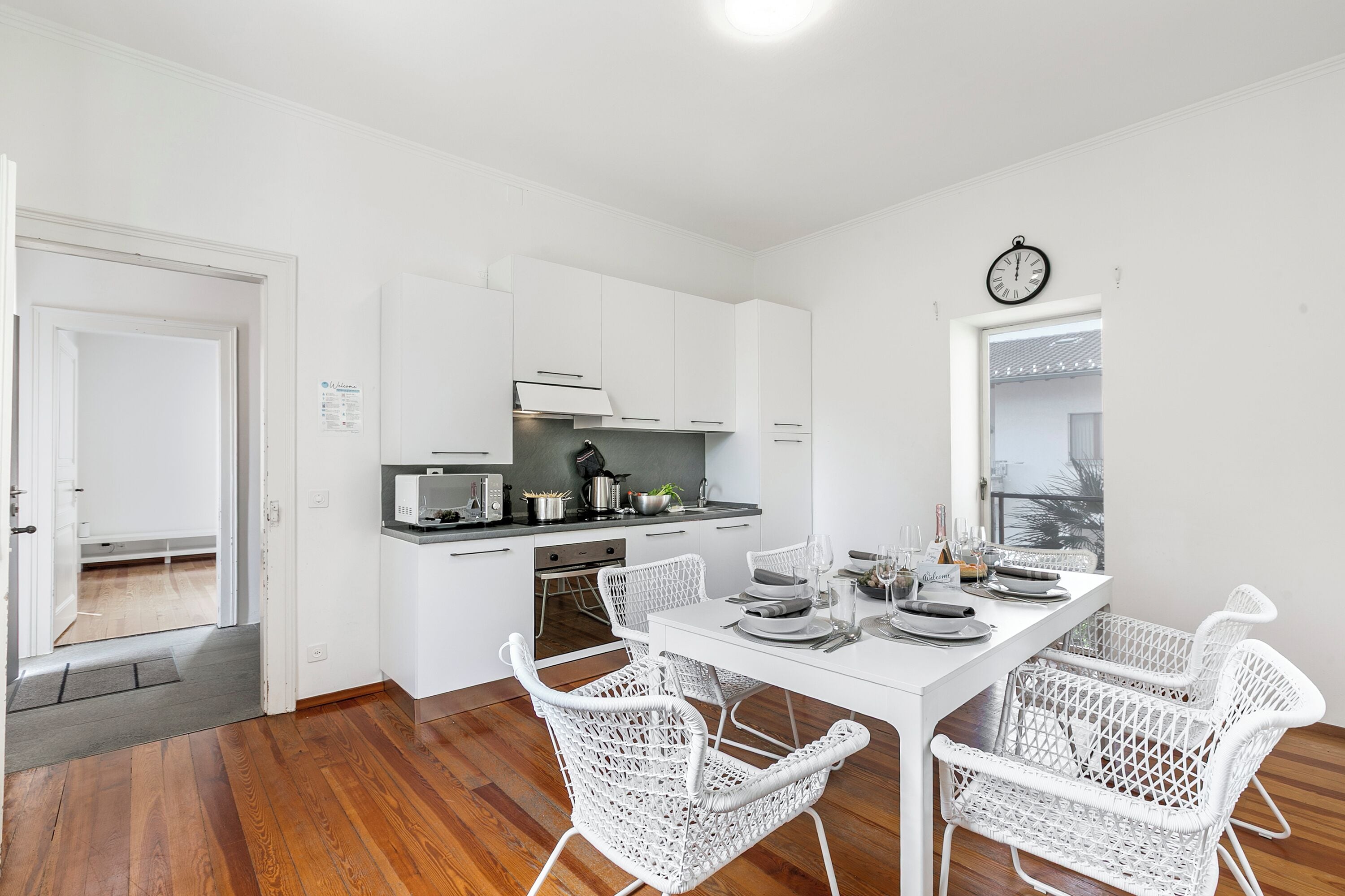 标准公寓, 多间卧室, 双浴室 (Deluxe Duplex Lugano) | 用餐