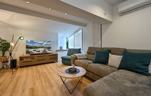 Fernseher, Kamin
