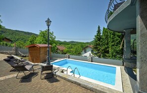 A heated pool