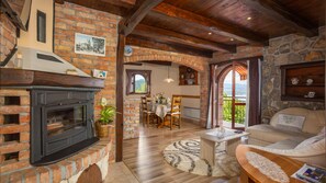 Fireplace - Casa Milena 1 Lovran Opatija by Villas Guide (Liganj)