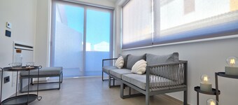 New spacious and modern apartment with citrus-scented Aeolian Islands view