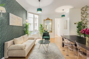 Apartment, City View | Living area | Offices