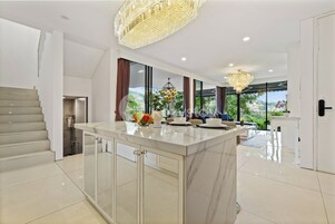 Villa, 4 Bedrooms, City View | Living area | 55-inch Smart TV with cable channels, Netflix, streaming services