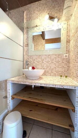 Shower, hair dryer, towels - Villa Élégance, Pool, Garden, Wifi, Terrace (Fabrègues)
